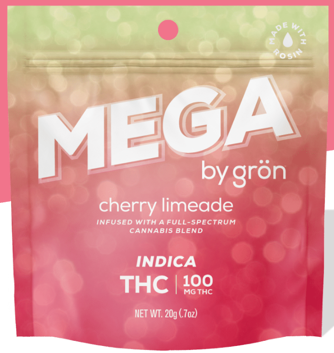 Photograph of product: Grn | Cherry Limeade MEGA | 1pk/100mg