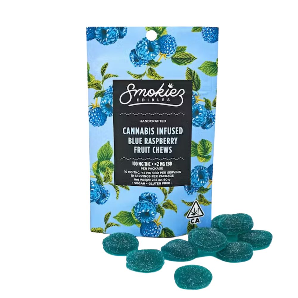 Photograph of product: BLUE RASPBERRY 100MG - SMOKIEZ