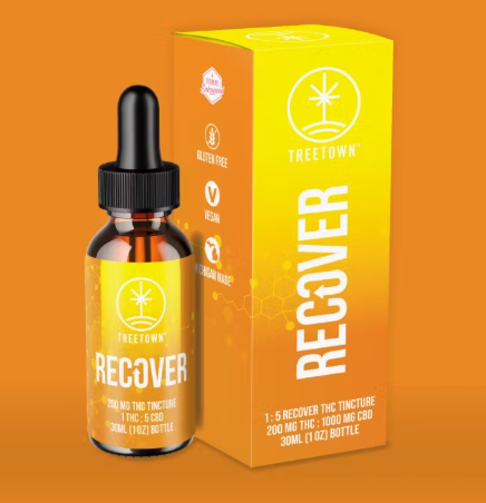 Photograph of product: Tree Town Recover 1:5 Tincture 200mg