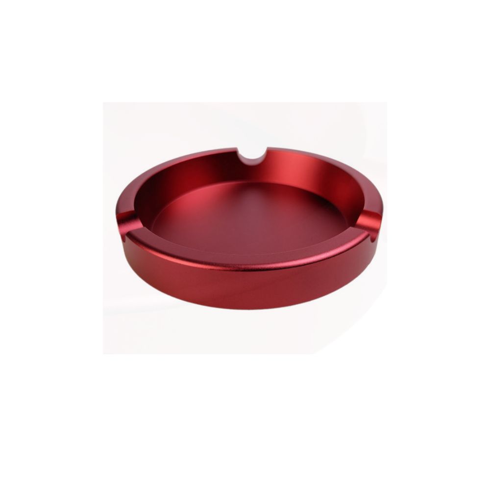 Photograph of product: HSW |  3.5" Aluminum Ashtray | Red