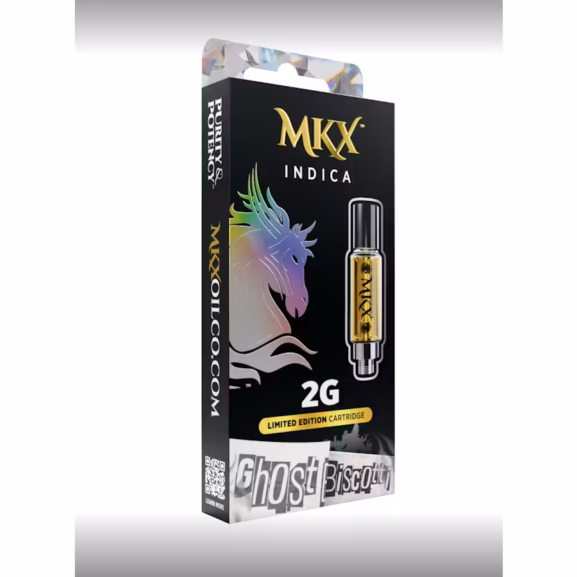 Photograph of product: MKX - 510 Vape Cartridge - (2g) - Oui'd - **GHOST BISCOTTI** (4/$40)