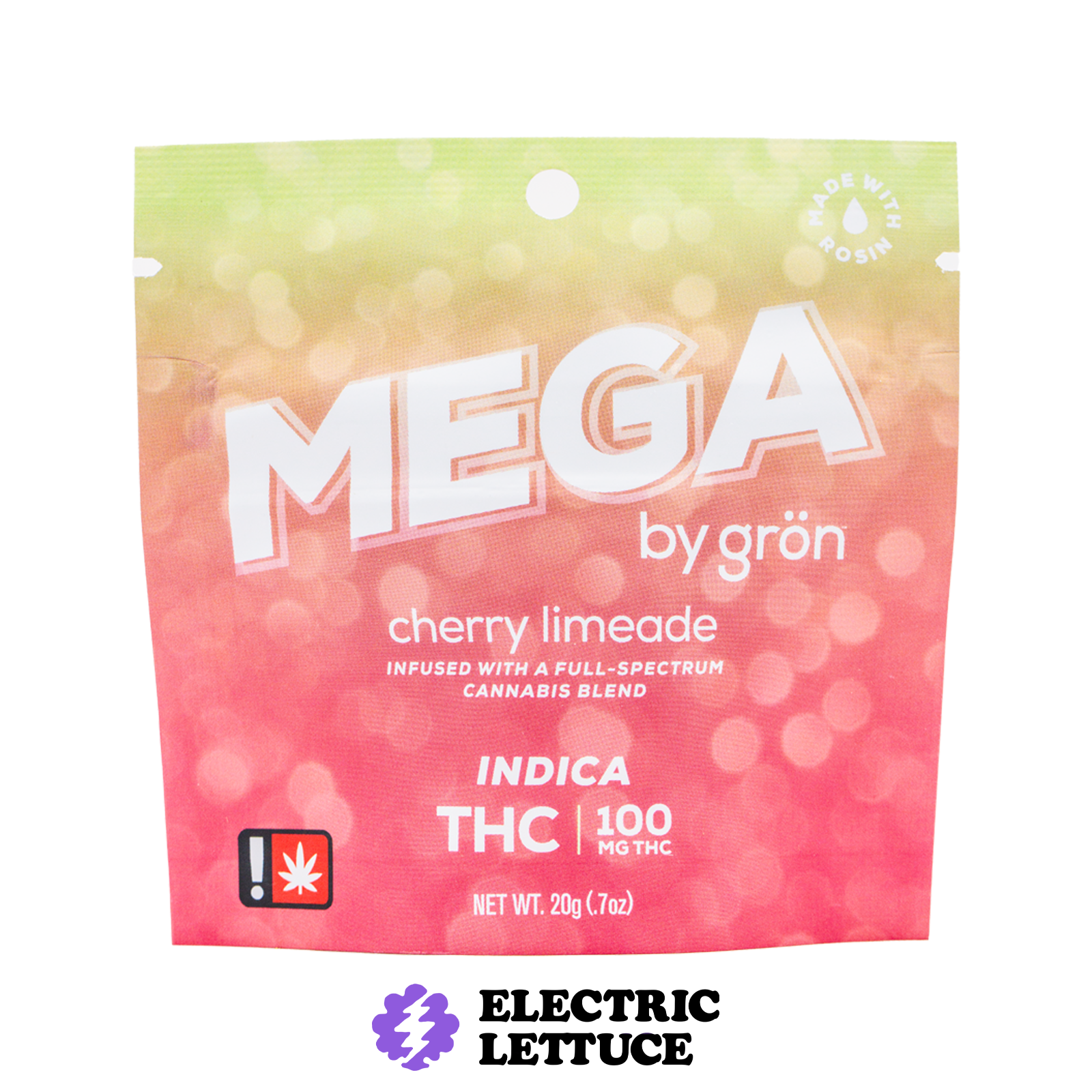Photograph of product: Gron Cherry Limeade Mega Pearl 100mg