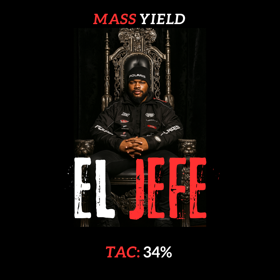 Photograph of product: Mass Yield - El Jefe Deli Style Flower - 1g