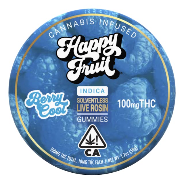Photograph of product: Berry Cool Solventless Rosin Gummies 100mg - Sales Floor