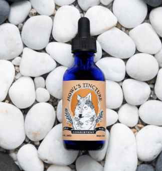 Photograph of product: Howls High CBD 10:1 | Temple Kush & Lifter | 50mg Tincture | Howls