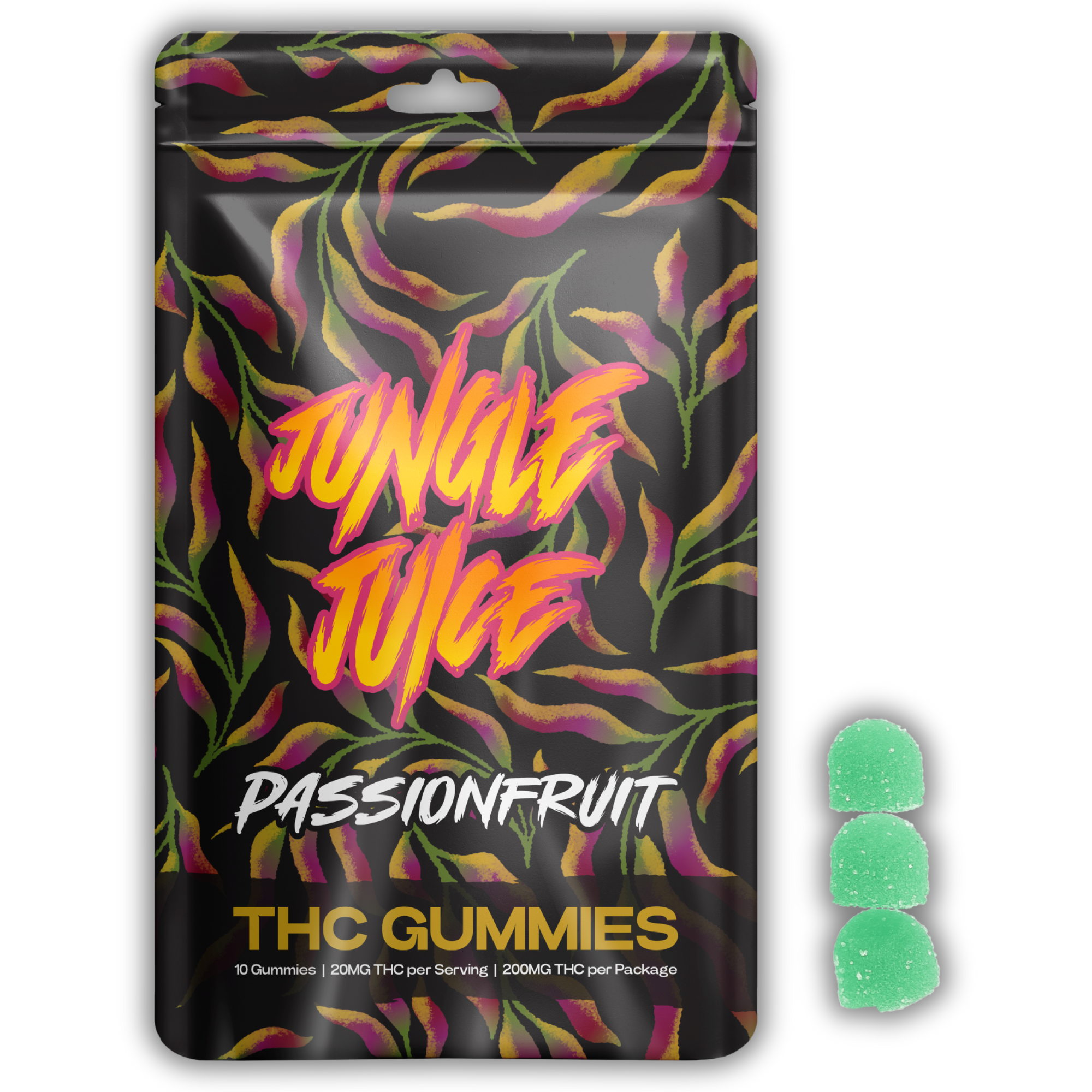 Photograph of product: Jungle Juice | Gummy | Passionfruit | 200mg