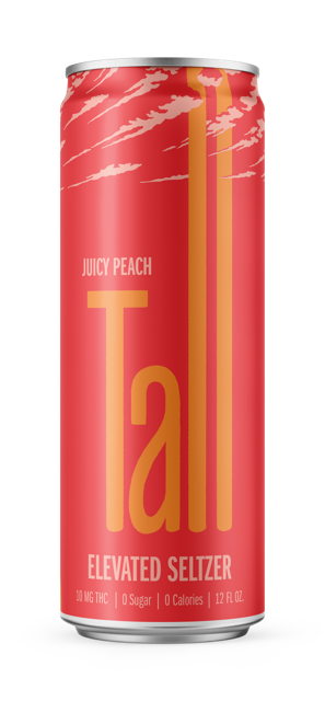 Photograph of product: 10mg Juicy Peach Elevated Seltzer 12oz