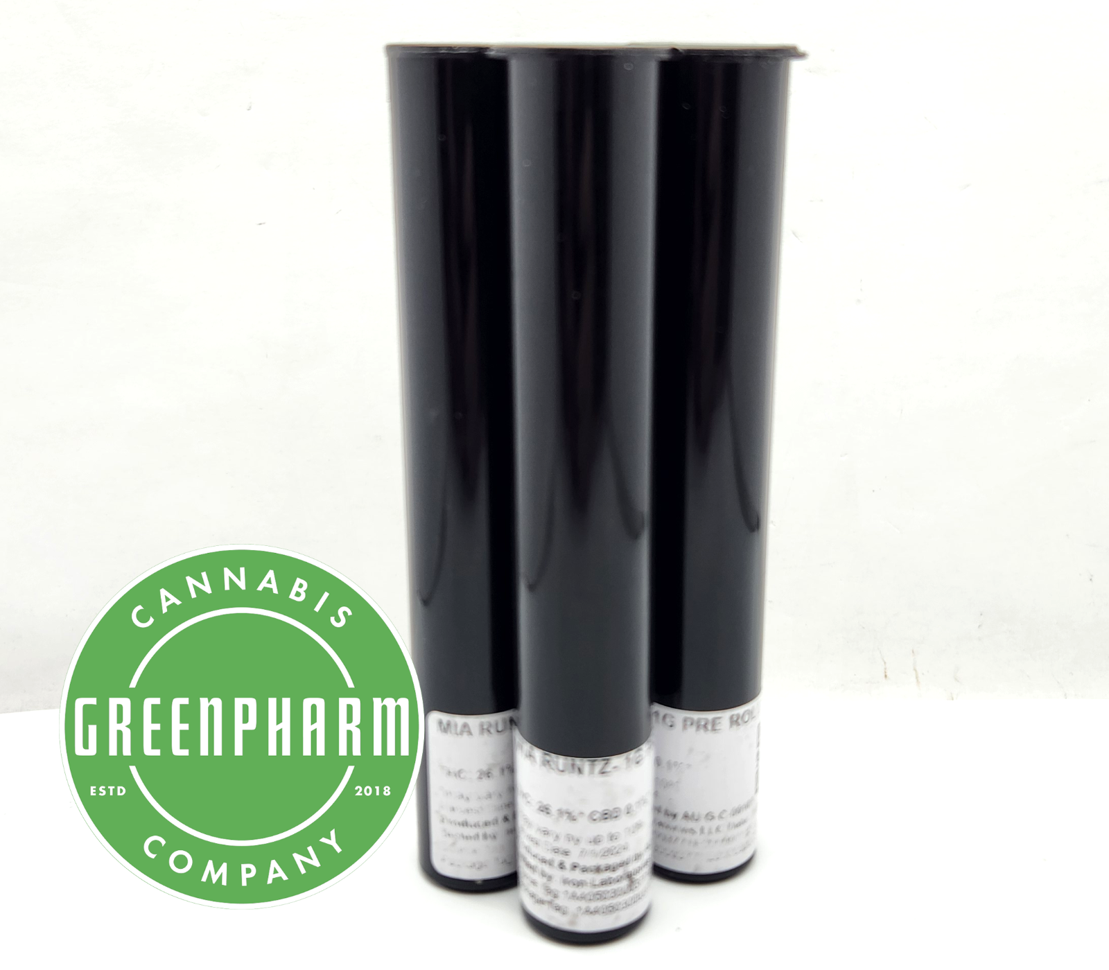 Photograph of product: Pre-Roll | Beyond Green Black | MIA Runtz