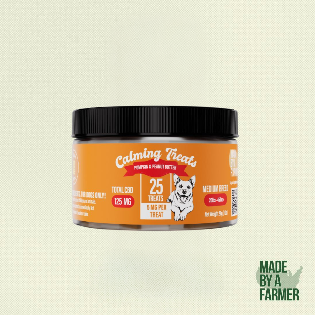 Photograph of product: Made By A Farmer - 125mg CBD Dog Treats - Medium Breed