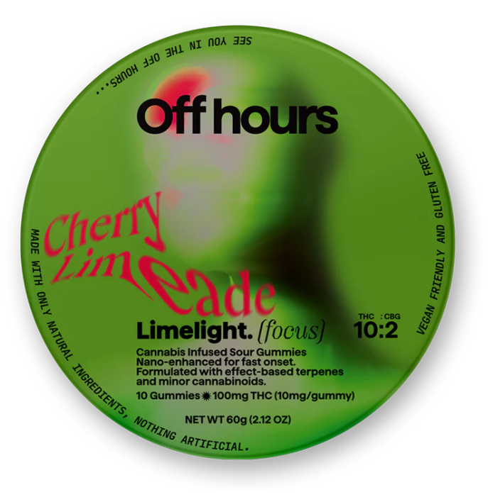 Photograph of product: Off Hours| LimeLight (Focus) | Gummies | 100mg