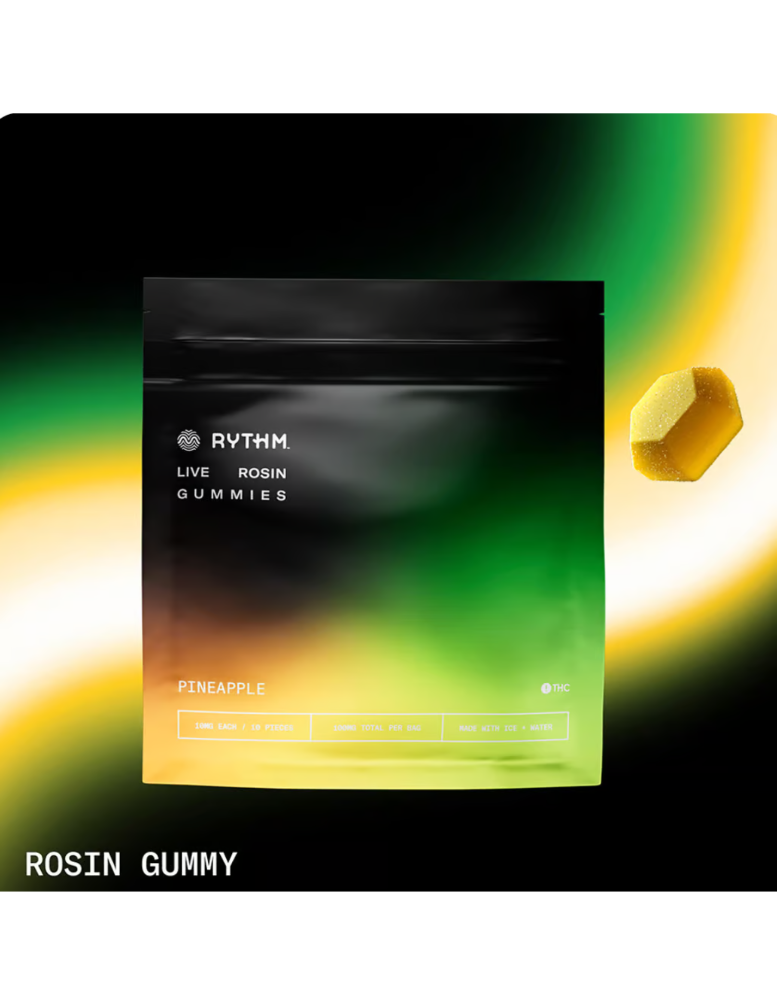 Photograph of product: Rythm - Pineapple Solventless Gummies