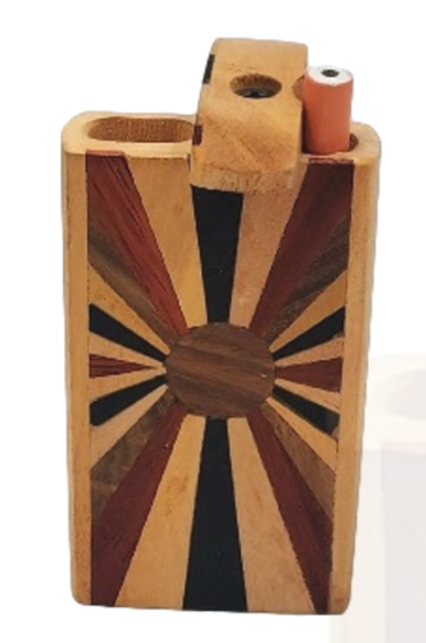 Photograph of product: 3.5" Magnetic Natural Woodgrain Wooden Dugout