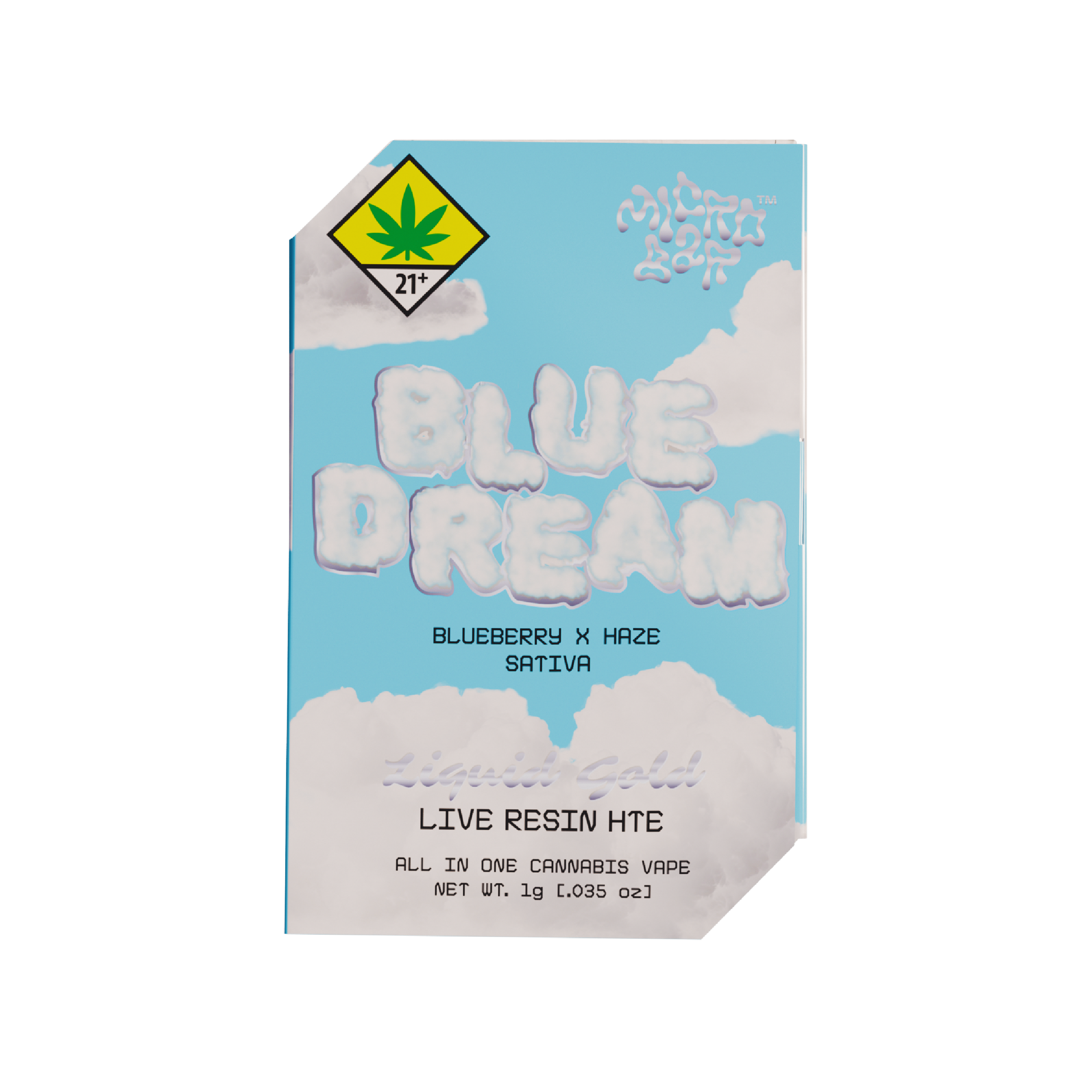 Photograph of product: Blue Dream - LIQUID GOLD - Live Resin Disposable | 1g (DOH)