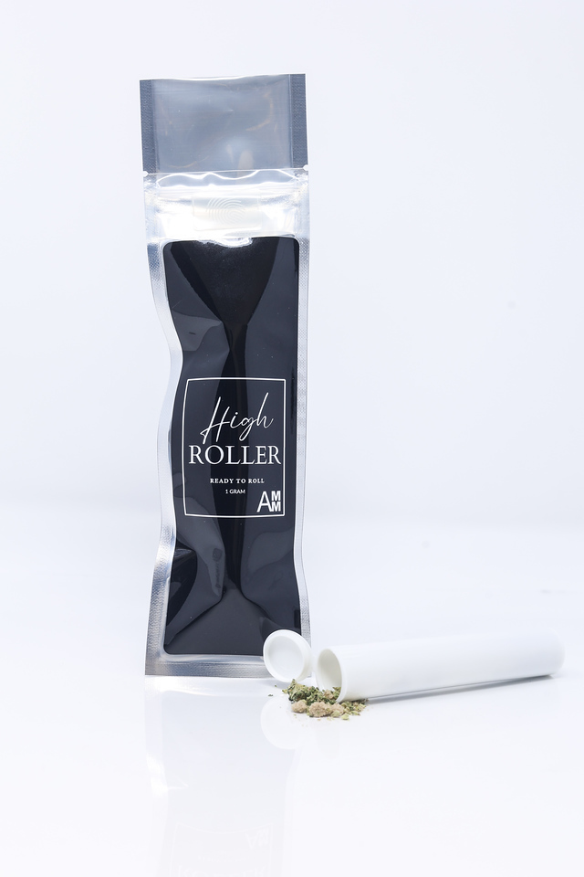 Photograph of product: High Roller Infused Ready to Roll - Sour Berry Blue - Bold - 3.5g