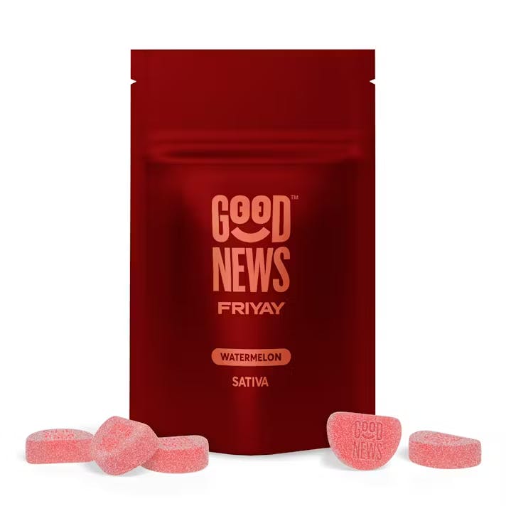 Photograph of Product: FRIYAY: Watermelon Gummies 550mg | 10pk - 