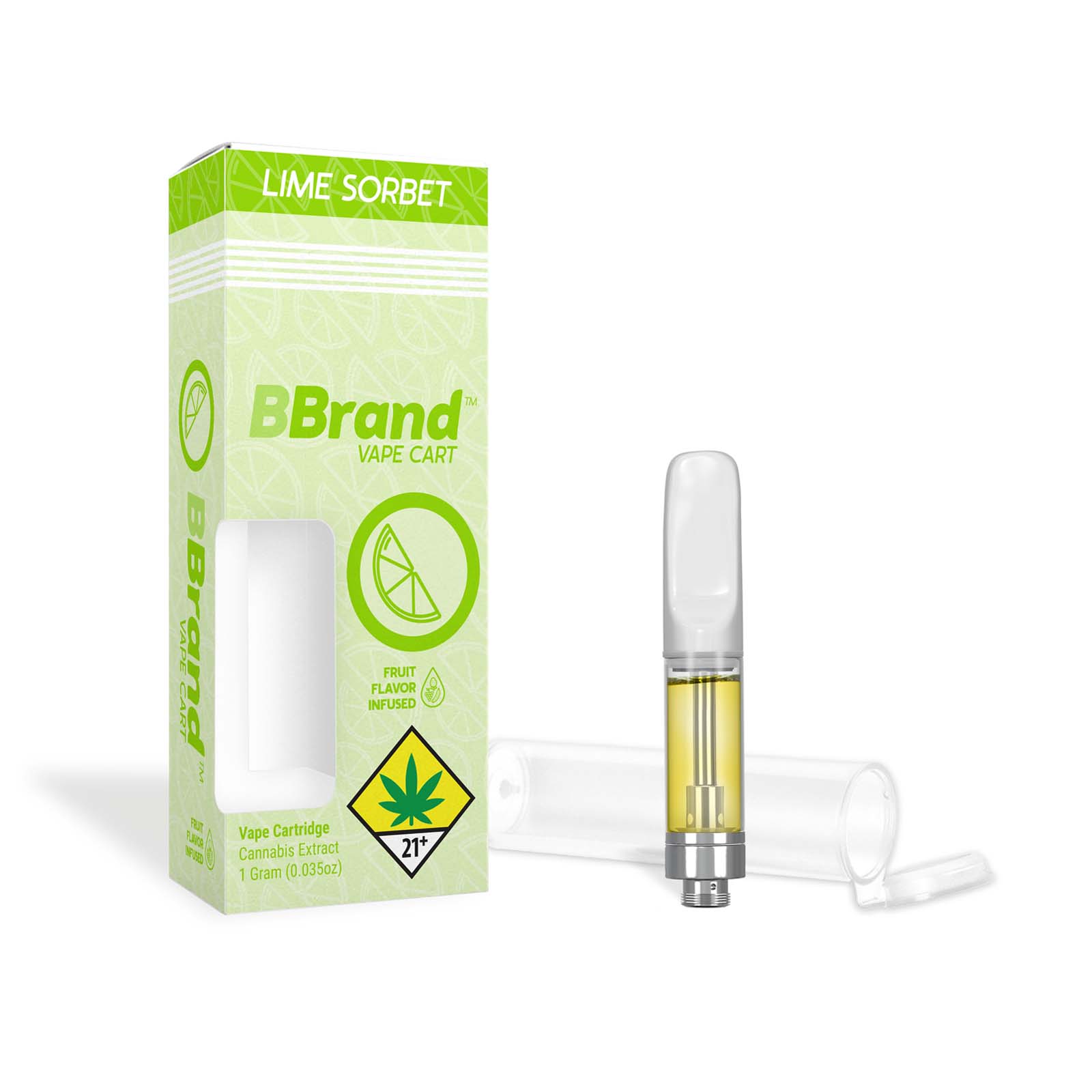 Photograph of product: Lime Sorbet Fruit Flavored Cartridge | 1g