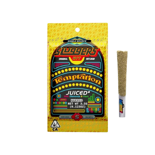 Photograph of product: Sluggers | Temptation Diamond Edition Infused Pre-Rolls (5 Pack) | 3.5g