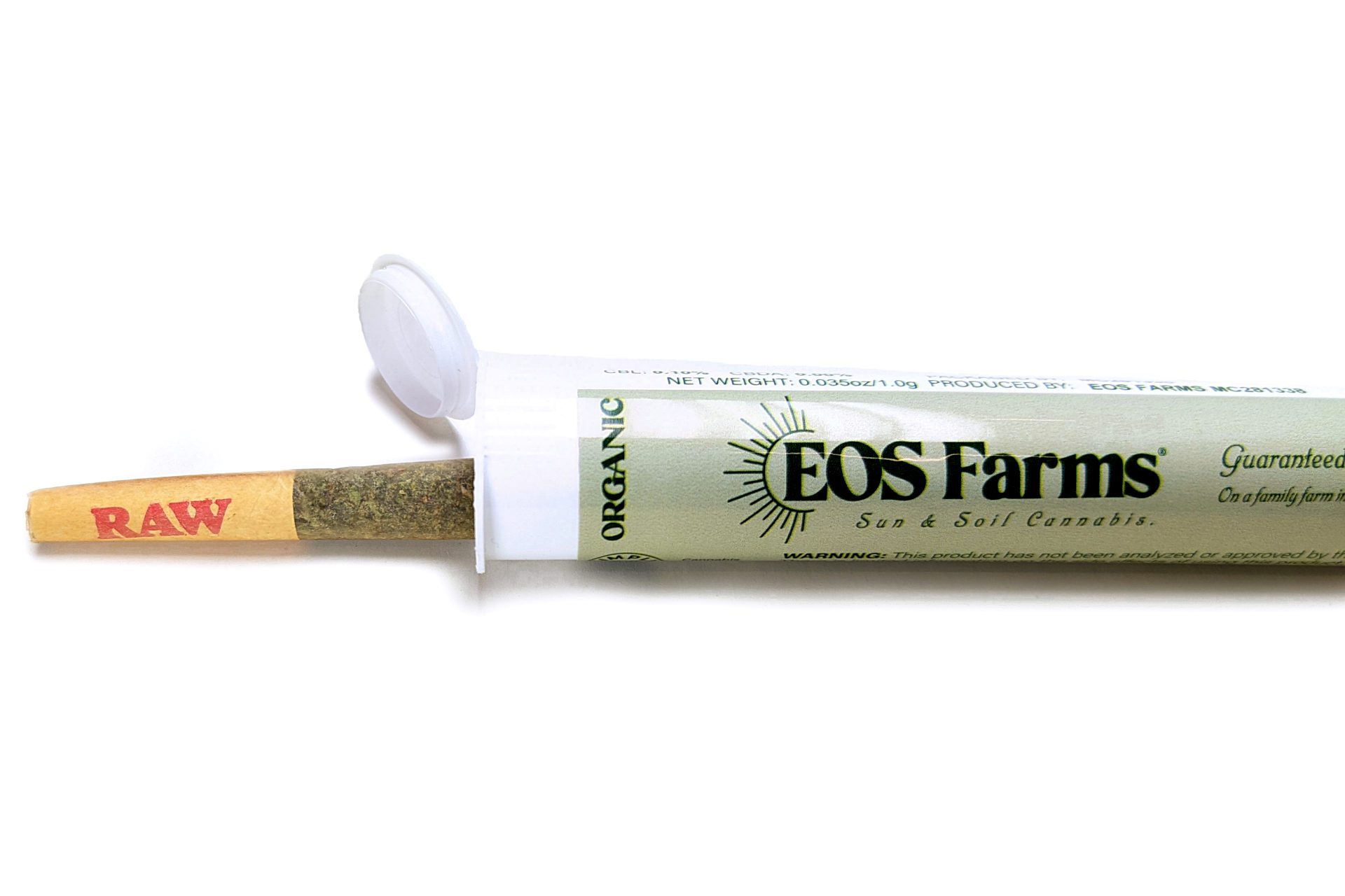 Photograph of product: EOS Farms | Water Mountain Queen | 1g Pre-Roll | Organic Sun & Soil Grown