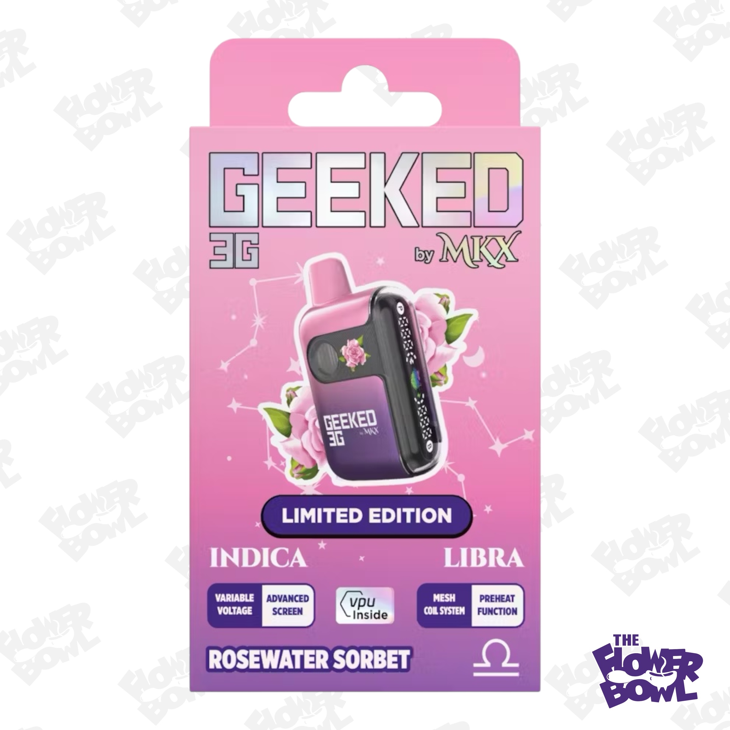 Photograph of product: AU Geeked: Rosewater Sorbet 3G Disposable