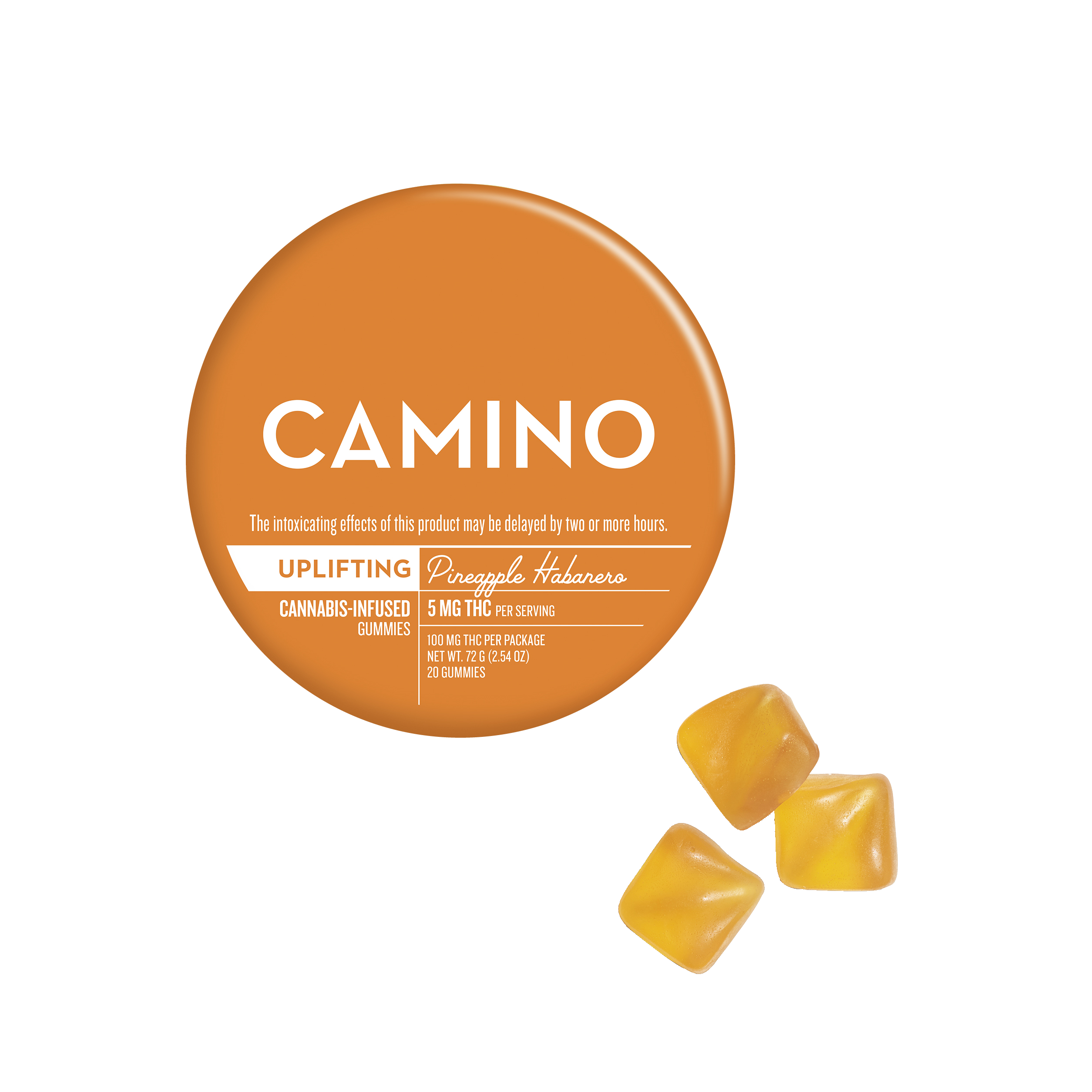 Photograph of product: Camino | Freshly Squeezed | Gummies | 2:1 CBG:THC | 20 pack 100mg