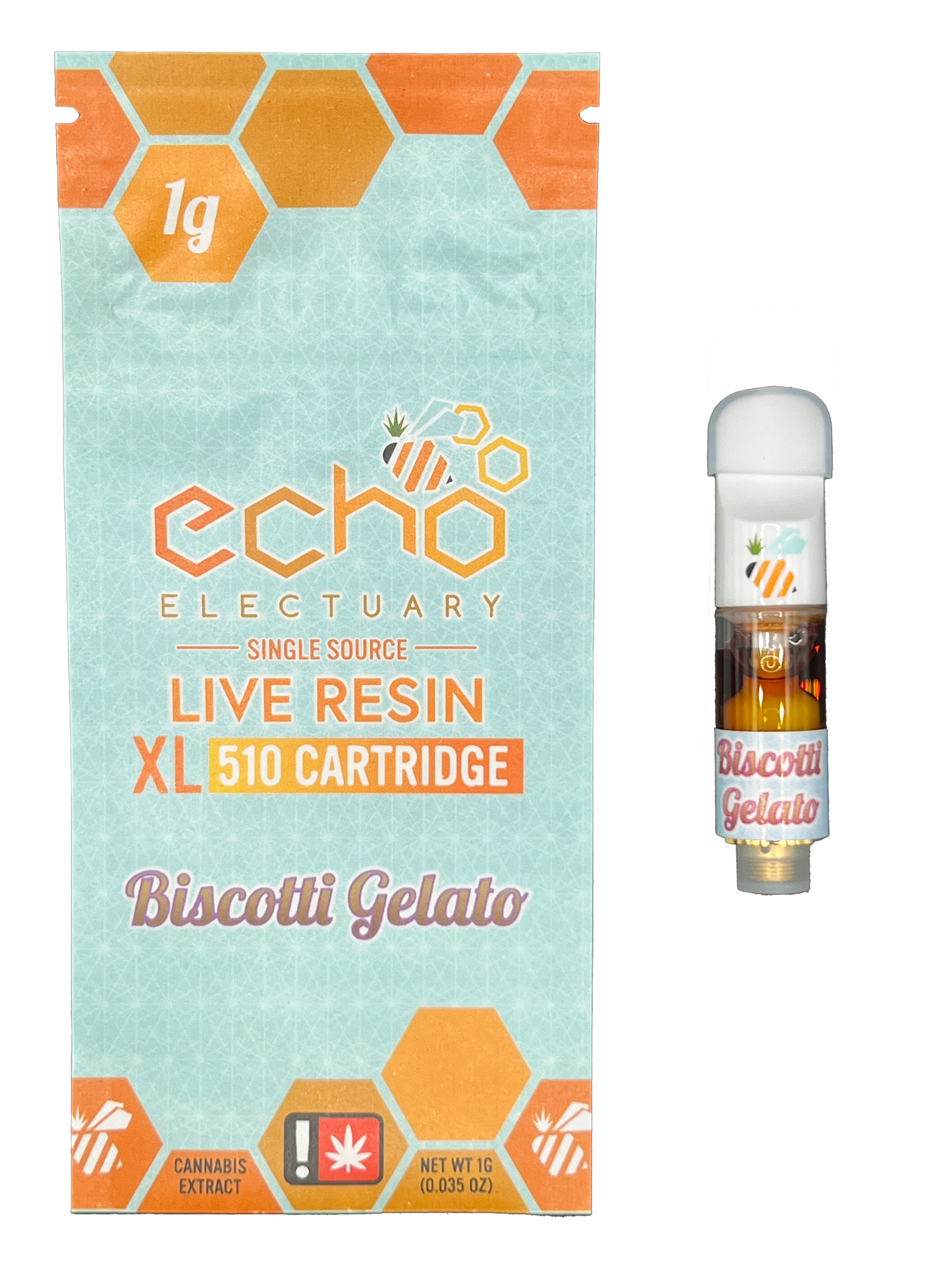 Photograph of product: Biscotti Gelato Live Nectar XL Cartridge