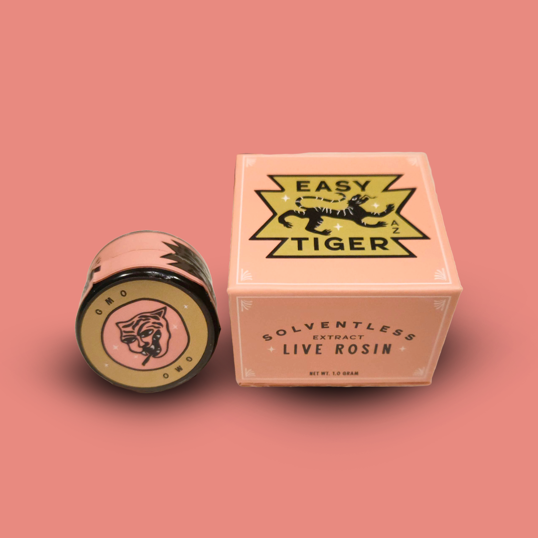 Photograph of product: Easy Tiger - Live au chocolat Rosin - Pomelo Punch  (S) (1.0g)