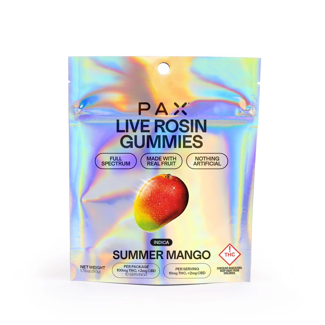 Photograph of product: PAX | Rosin Gummies | Juicy Mango (Oui'd)