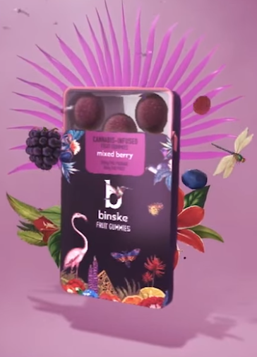 Photograph of product: Binske | Strawberry Guava | 100mg | 10ct