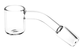 Photograph of product: 45 degree Thick Quartz Banger (male and female)