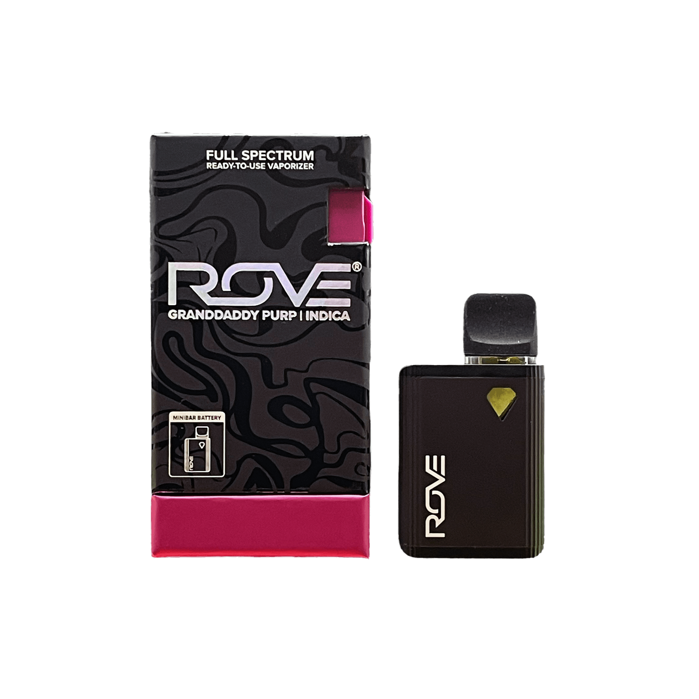 Photograph of product: Rove Grand Daddy Purp (I) Liquid Diamond Pod AIO 0.5g