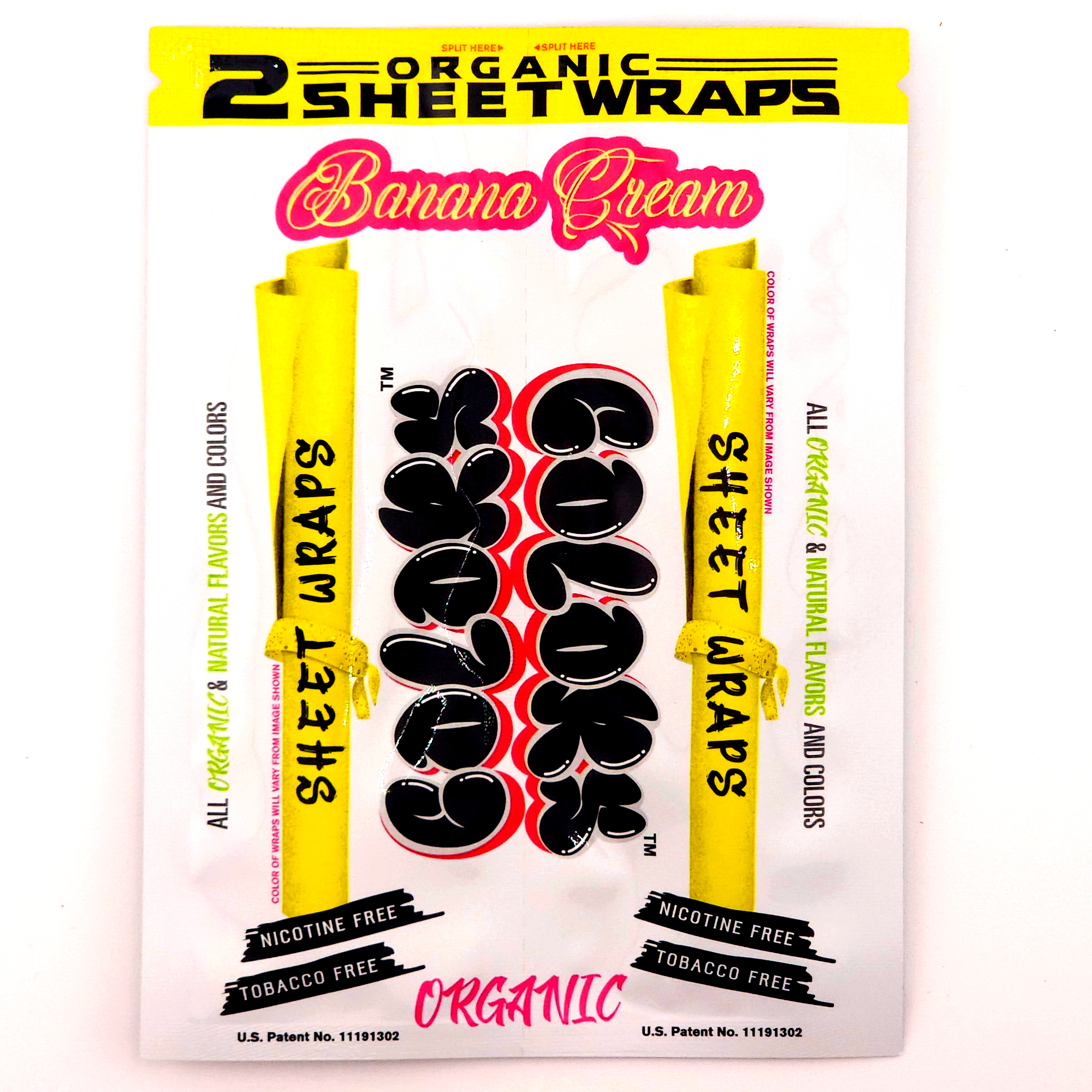 Photograph of product: Wraps - Colors - Sheets 2 pack Berries and banana cream