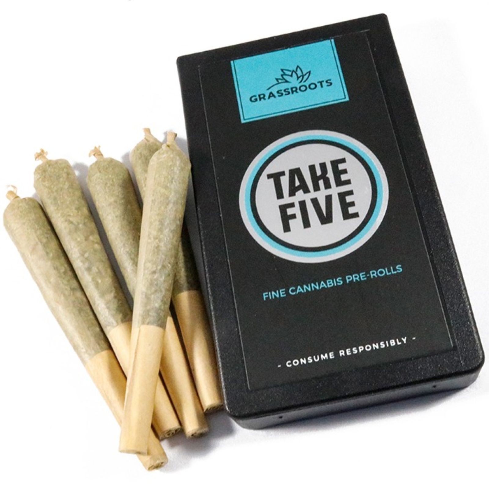 Photograph of product: Grassroots | TAKE5 Pre-Roll Pack | Funky Charms (H) | 5pk/2g