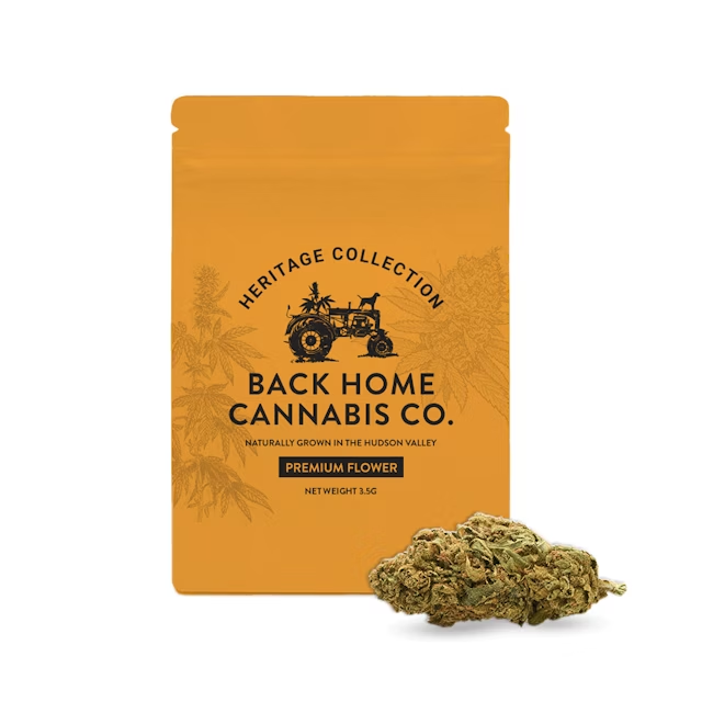 Photograph of product: BACK HOME OUID! CO. | HERITAGE COLLECTION | ACAPULCO GOLD | FLOWER | 3.5G