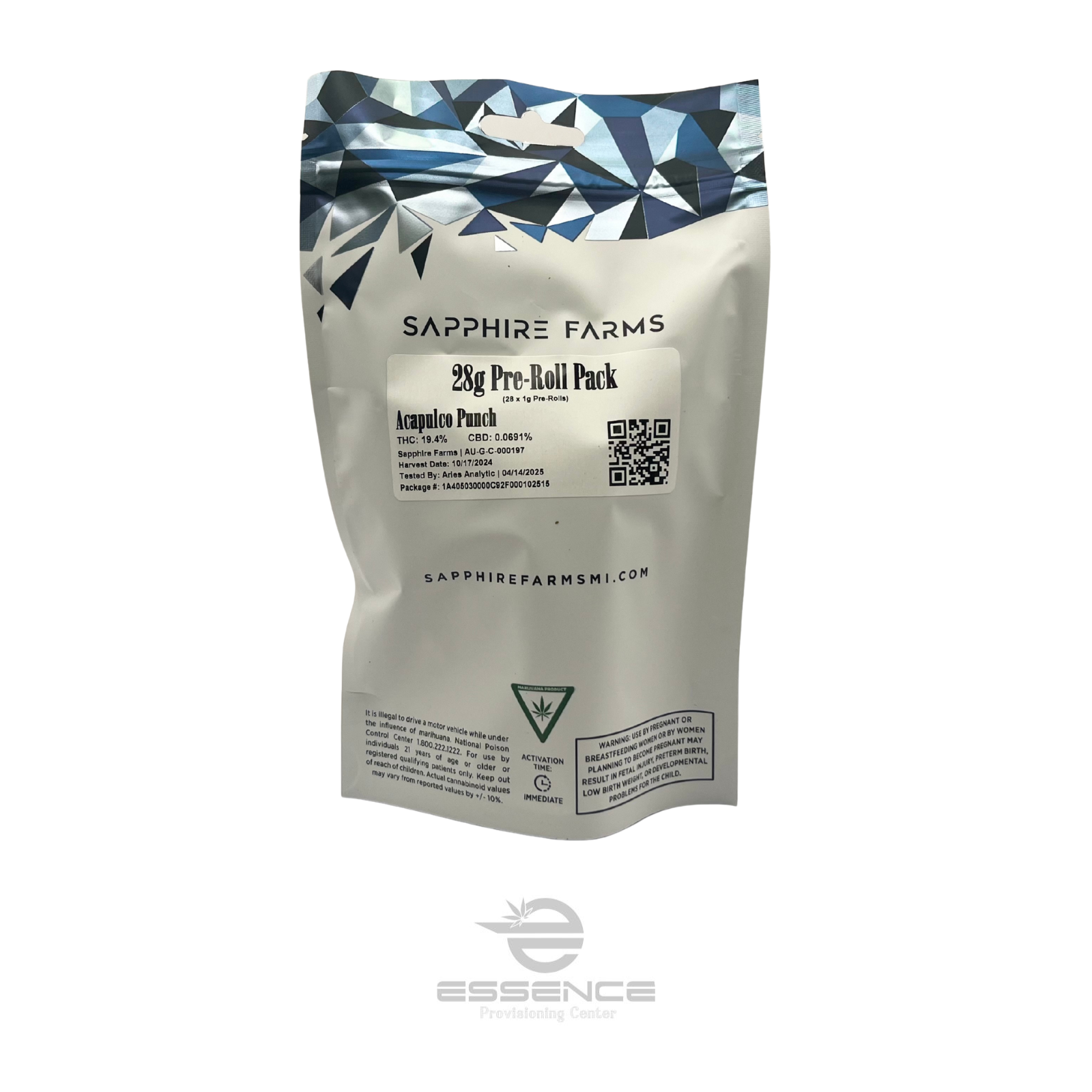 Photograph of product: Sapphire - Acapulco Punch 28 Pre-Roll Pack