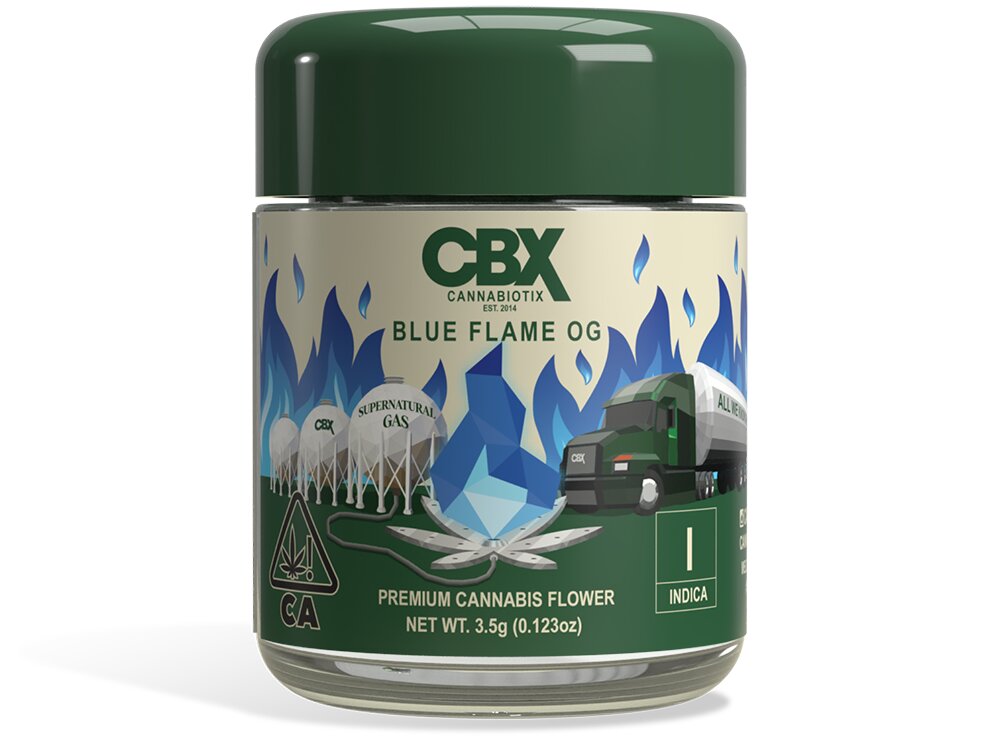 Photograph of product: BLUE FLAME OG 3.5G K3