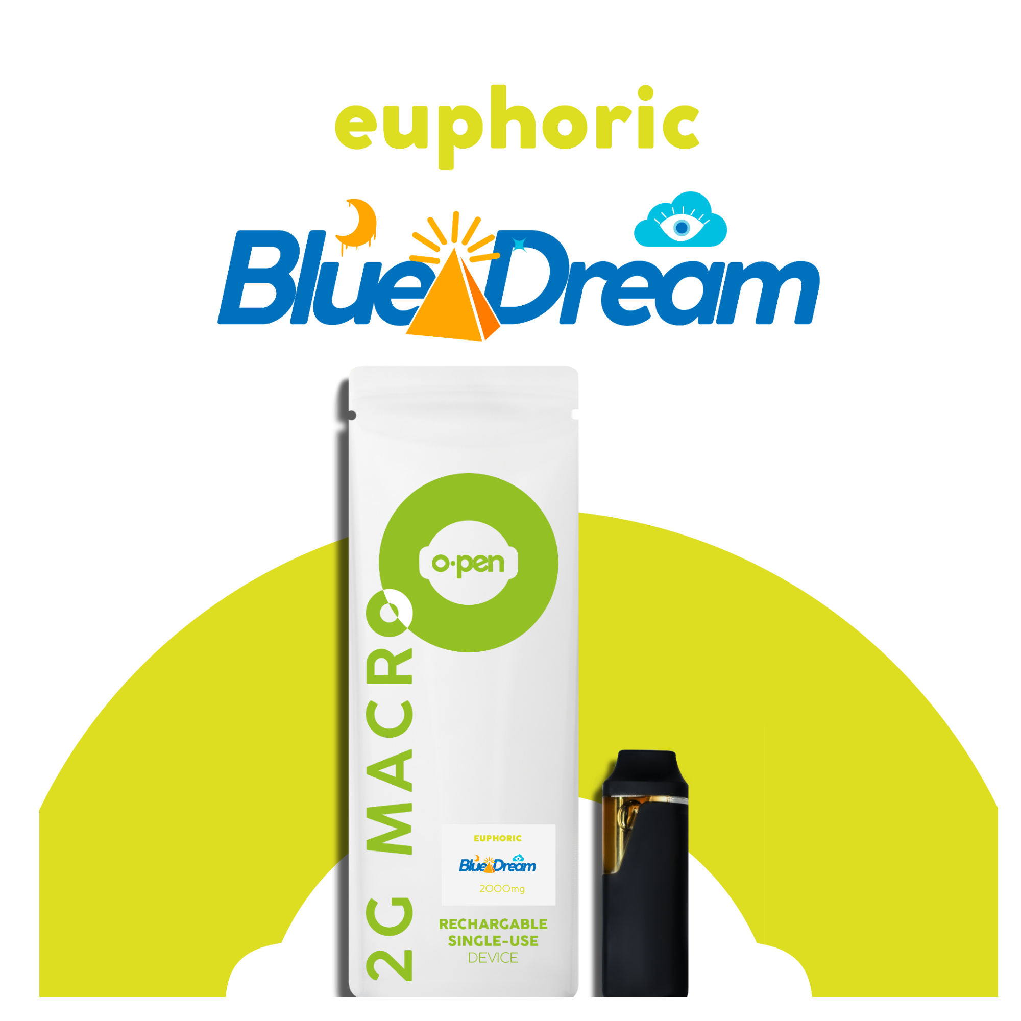 Photograph of product: O.pen 2000mg Disposable (H) Blue Dream