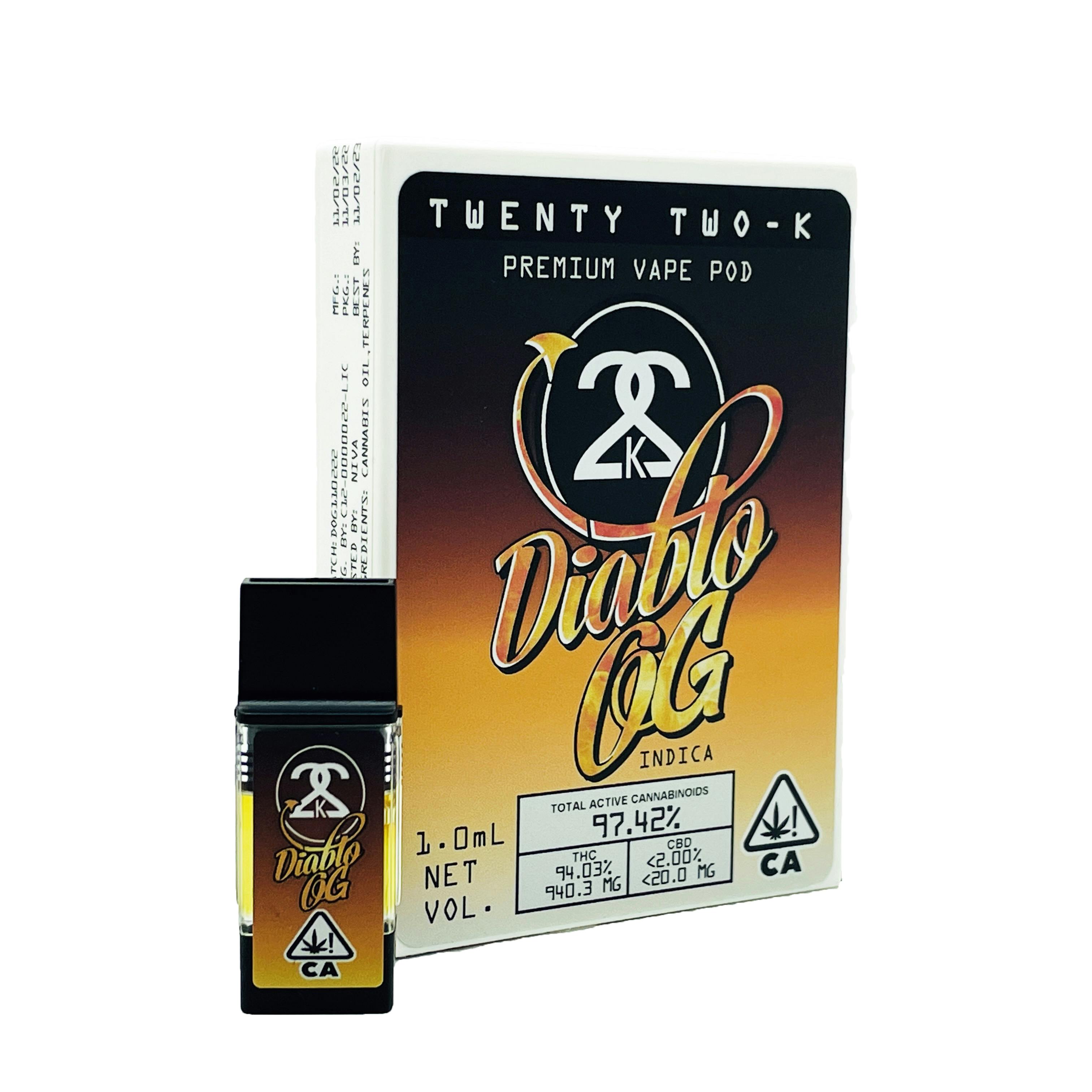 Photograph of product: 22K - Diablo OG - Oui'd - Pod