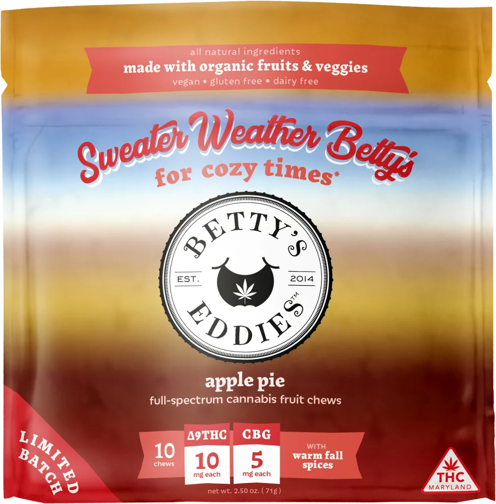 Photograph of product: Betty's Eddies Apple Pie TH-oui Chews | 10mg (10ct)