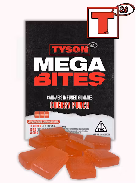 Photograph of product: Mike Bites | 300mg | Cherry Punch