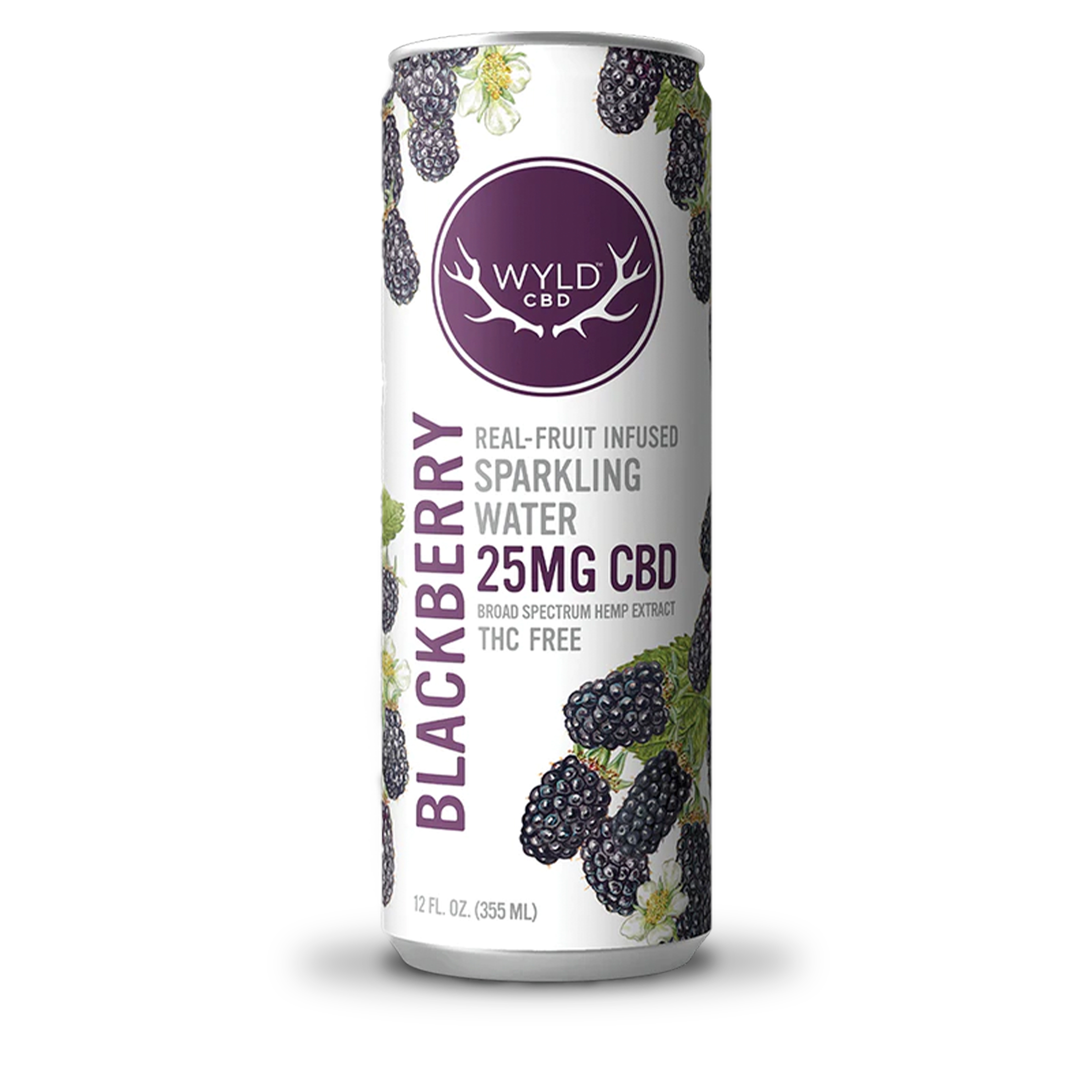 Photograph of product: Wyld - Blackberry 50mg CBD Sparking Water - 12oz