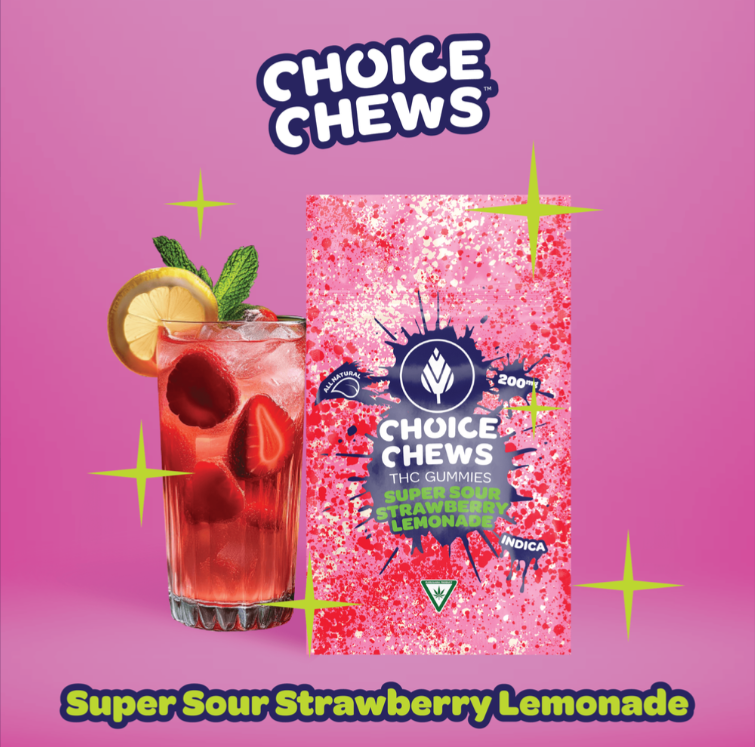 Photograph of product: Choice - Super Sour Strawberry Lemonade (I) - 200mg