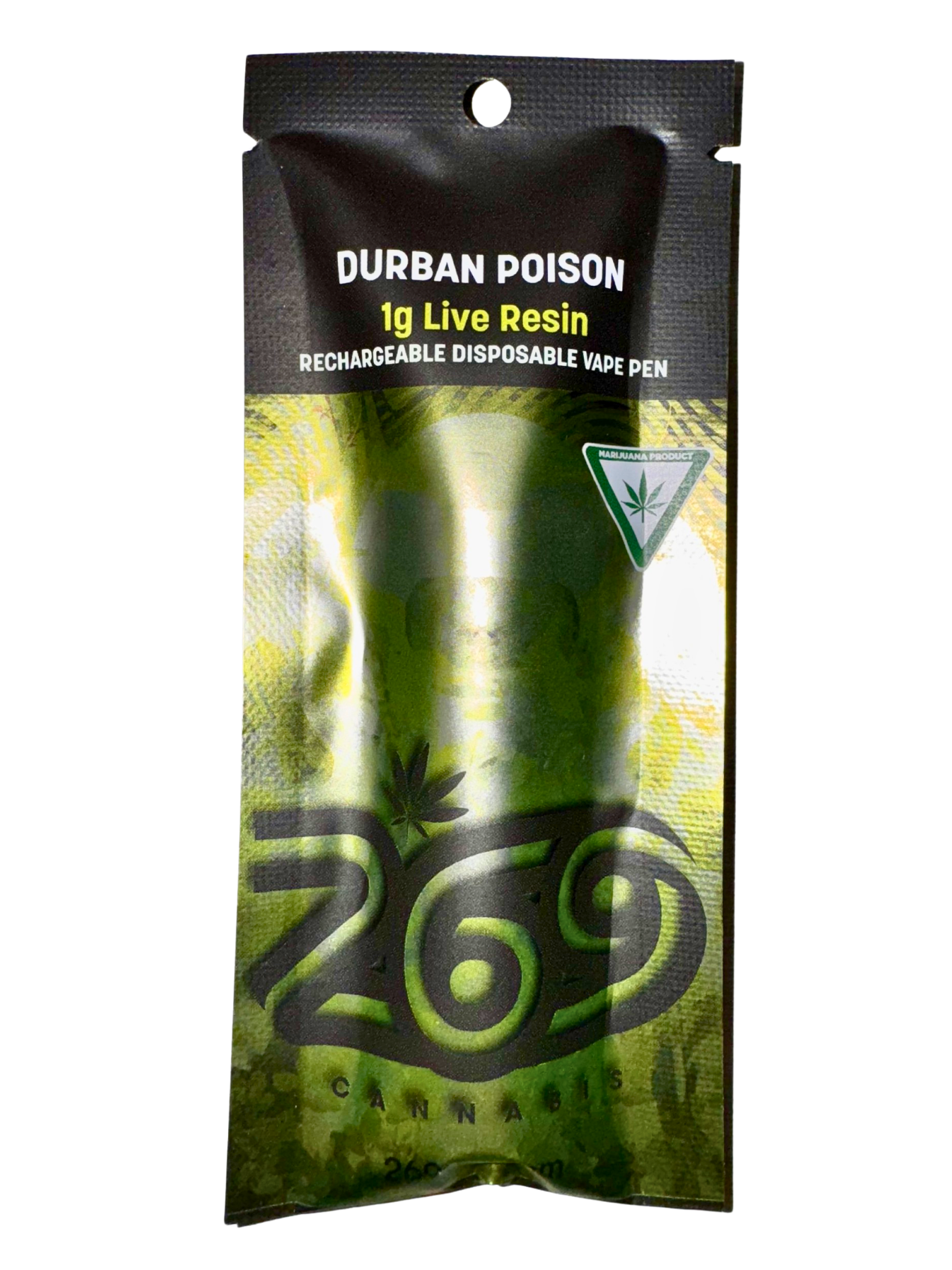Photograph of product: Durban Poison Live Resin Disposable Vape