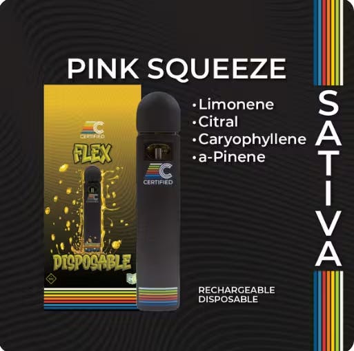 Photograph of product: Pink Squeeze FLEX Disposable | 1g - 