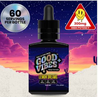 Photograph of product: Fast Acting Syrup | Sleep Lemon Dreams 1:1:1 (TH-oui:CBD:CBN) | 300mg