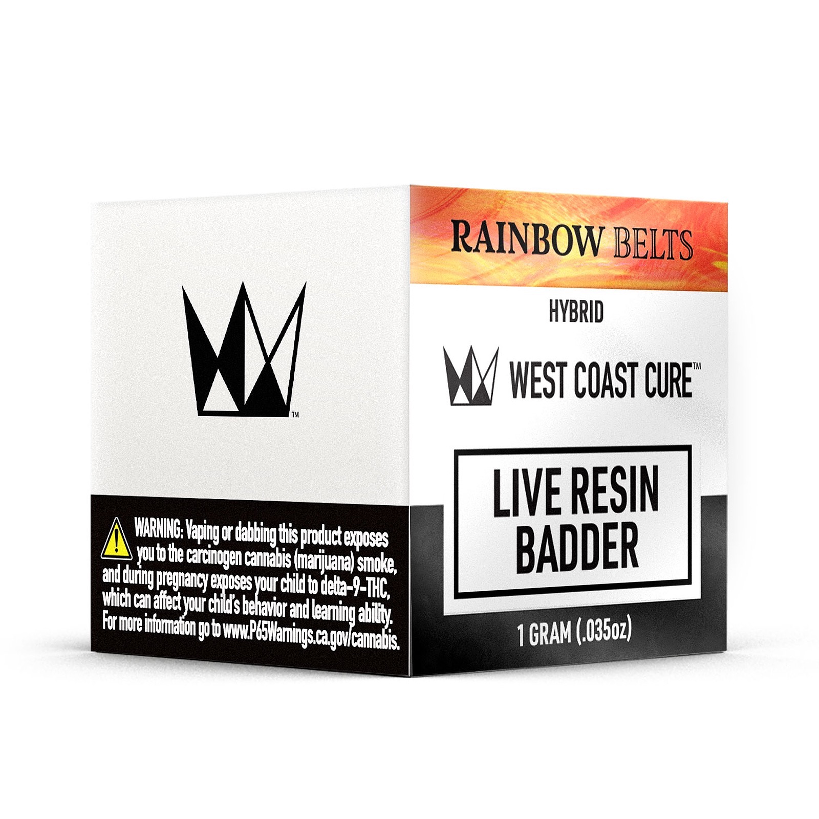 Photograph of product: Rainbow Belts [H] - Live Resin Badder