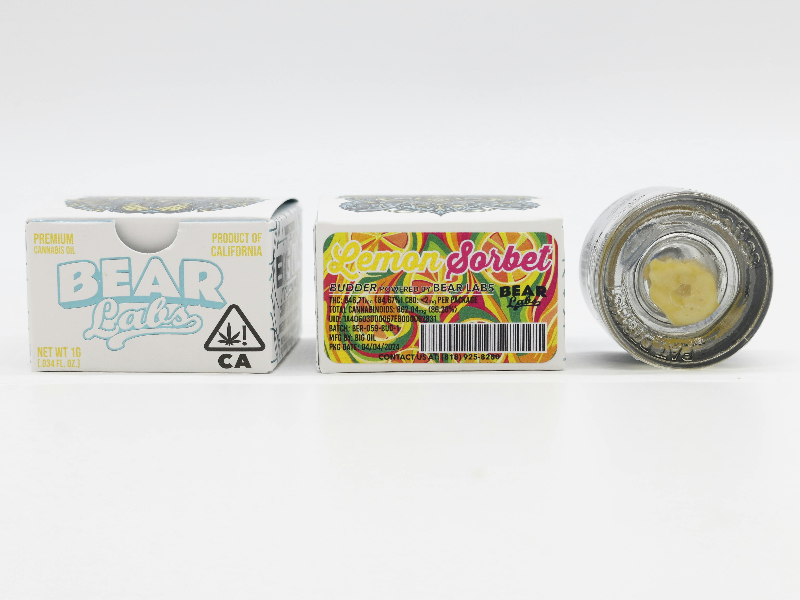 Photograph of product: Bear Labs - Lemon Sorbet Budder 1g