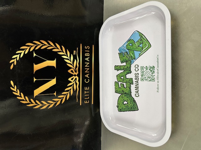 Photograph of product: Dealer Rolling Metal Tray 11x7 inches