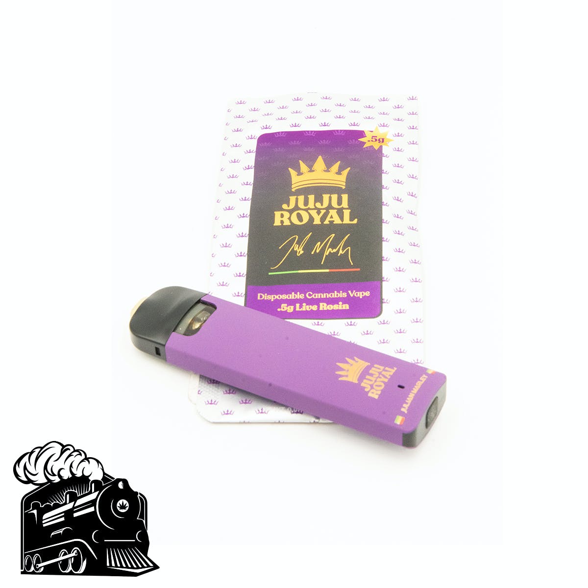 Photograph of product: REC | JuJu Royal | .5G Live Rosin Disposable Vape | Ganja Fruit
