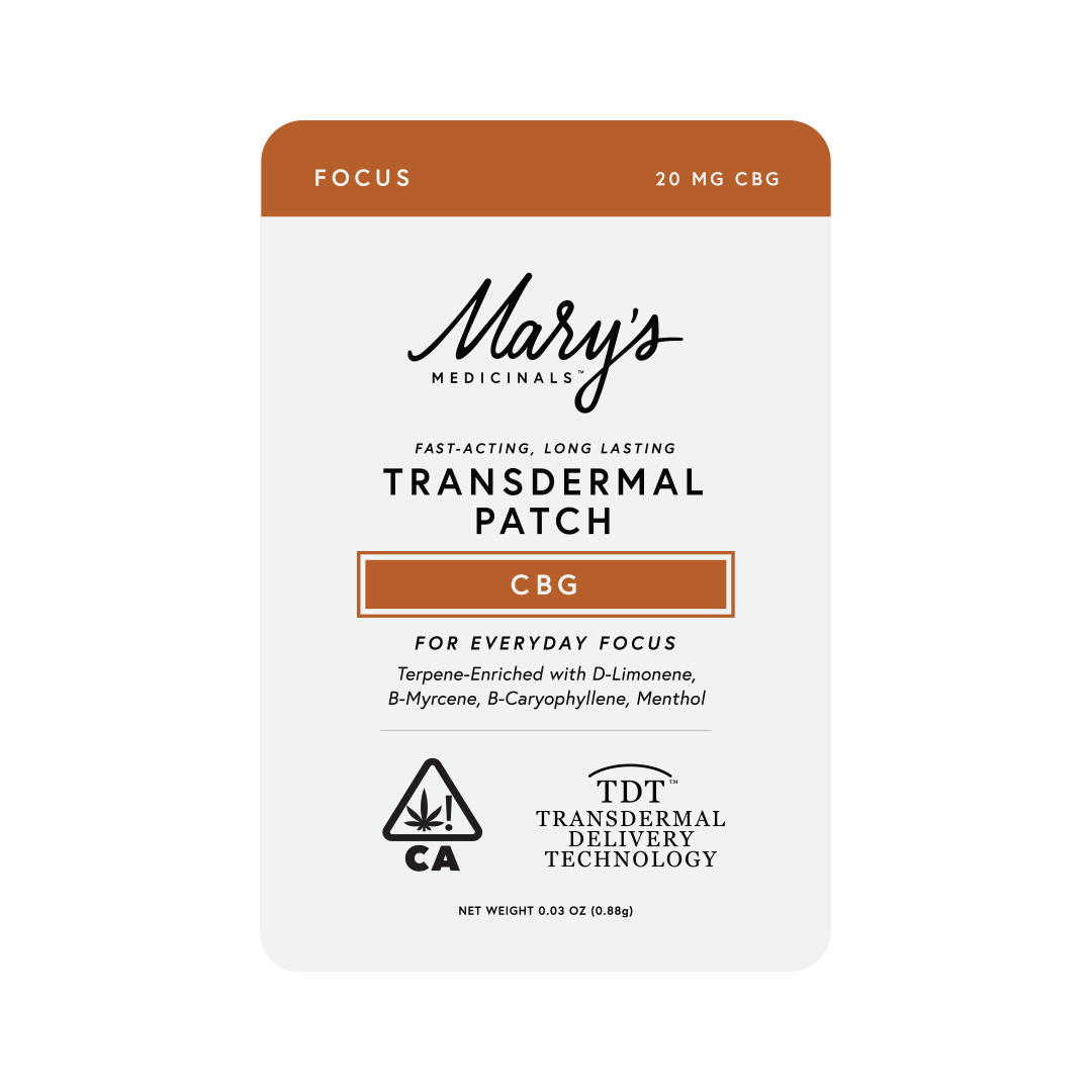 Photograph of product: CBG "FOCUS" TRANSDERMAL PATCH - 20MG
