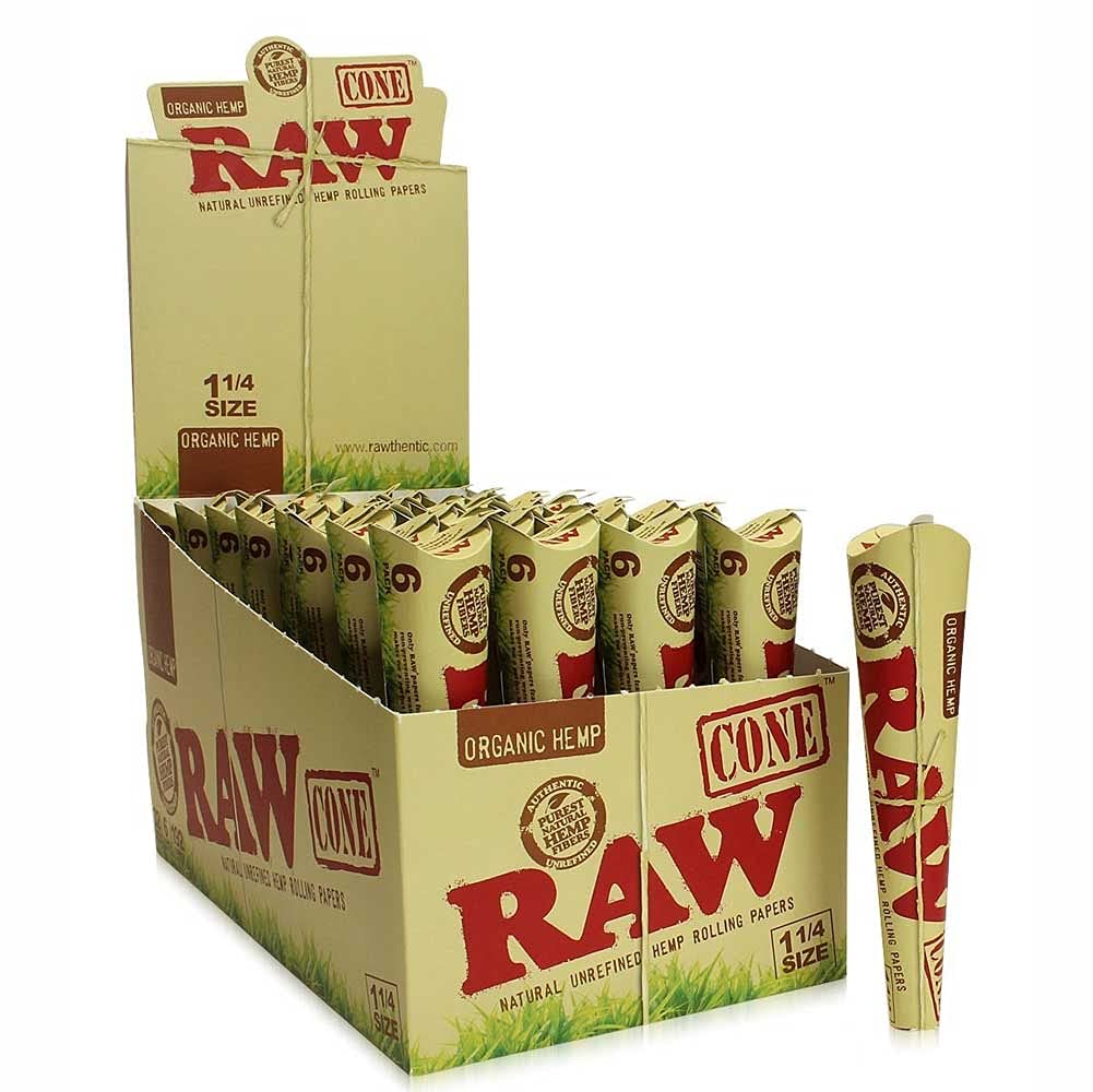 Photograph of product: Raw-Organic Cones 1-1/4 6-Ct